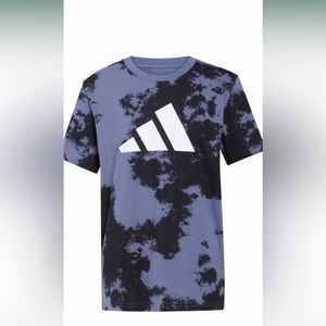 New Adidas Bleach Printed Boys Short Sleeve T-Shirt